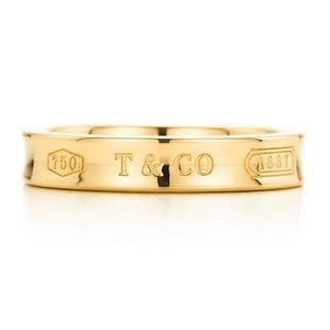 Tiffany & Co, 18k Yellow Gold 1837 ring